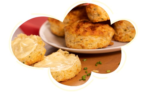 Classic Cheese and Chive Scones