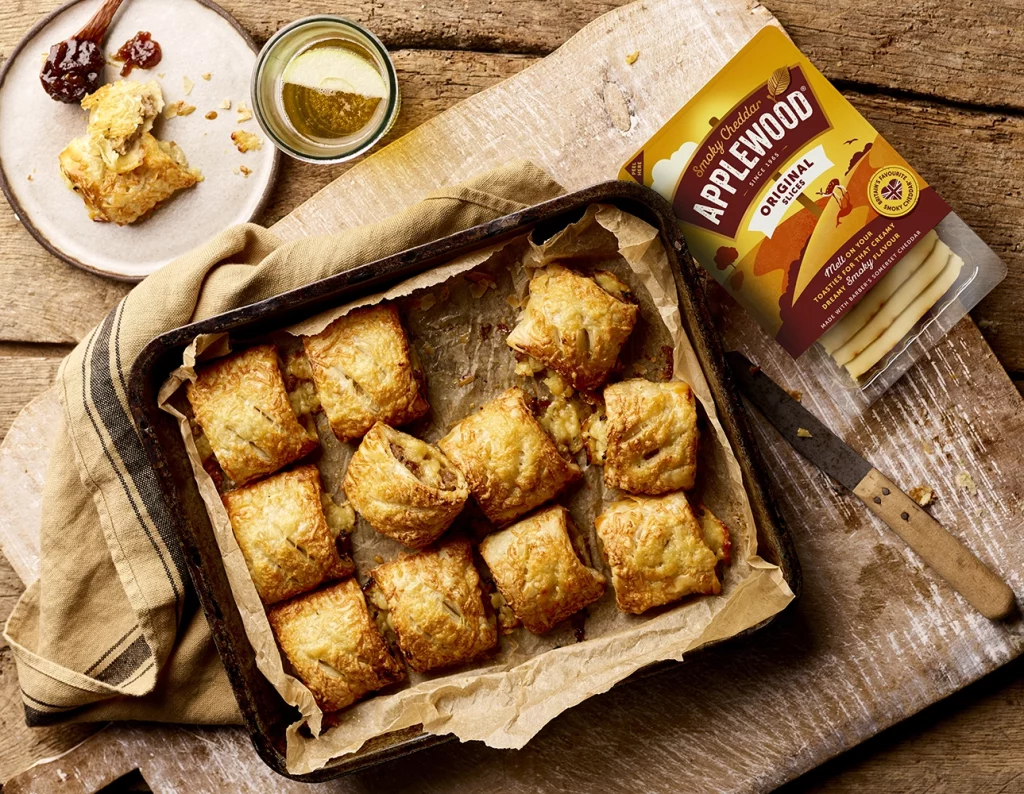 Caramelised Onion & Applewood Sausage Rolls