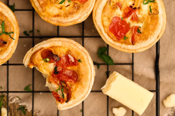 Red Pepper and Cheesy Tomato Tarts